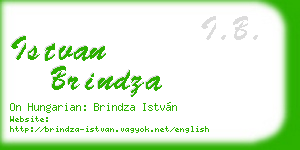 istvan brindza business card