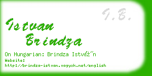 istvan brindza business card